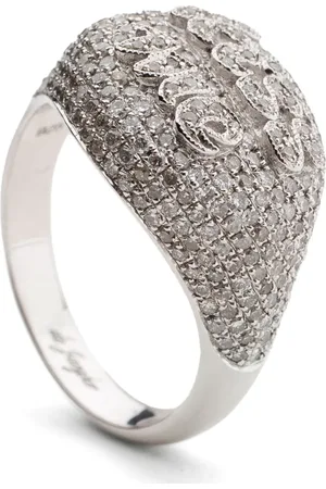 DE JAEGHER Silver Kiss Me diamond ring