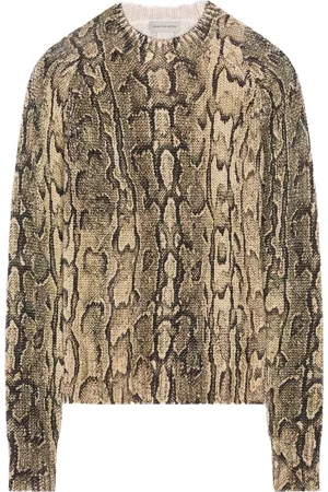 DRIES VAN NOTEN Ormskinnsmönstrad tröja