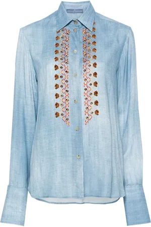 ERMANNO SCERVINO Skjorta med broderad logotyp