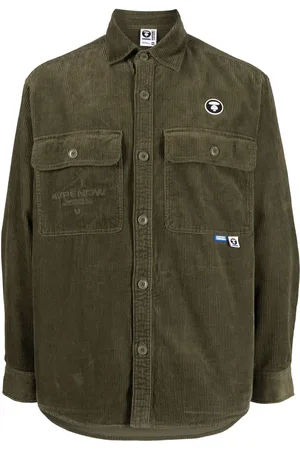 A Bathing Ape Skjortjacka med broderad logotyp