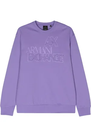 Armani Exchange Sweatshirt med präglad logotyp