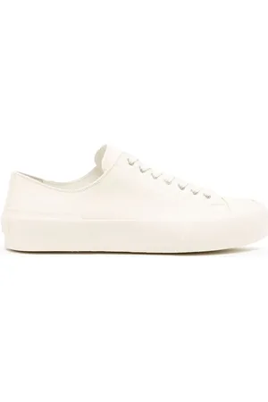Jil Sander Låga lädersneakers