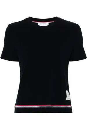 Thom Browne Pikétröja med logotypmärke