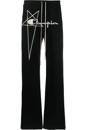 Rick Owens Mjukisbyxor med broderad logotyp