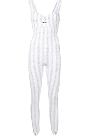 AMIR SLAMA ärmlös jumpsuit med vriden detalj