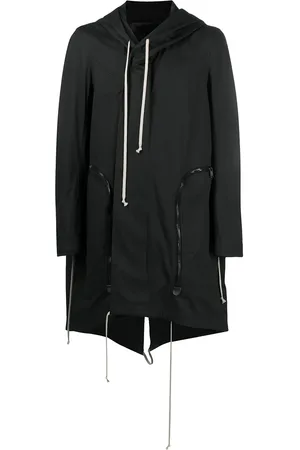 Rick Owens Parkas med huva och oversize
