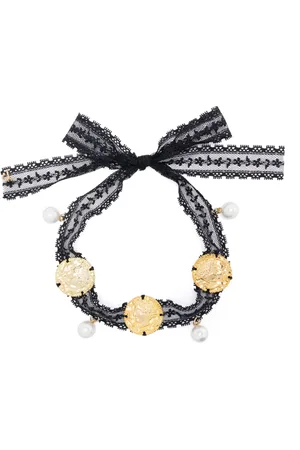 Parlor Halsband med myntapplikation