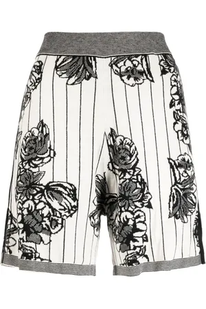 Joseph Blommiga shorts med hög midja
