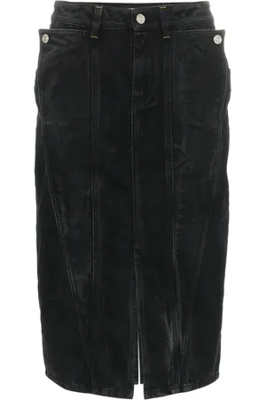 Givenchy Inpassad jeanskjol med hög midja