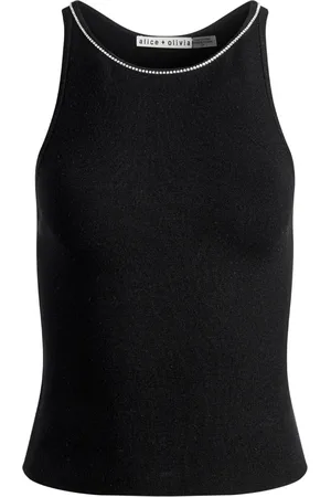 ALICE+OLIVIA Allen linne med strass
