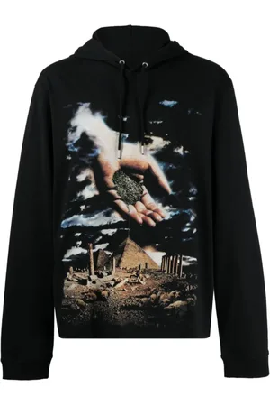 Paco rabanne X Kimura Tsunehisa hoodie med grafiskt tryck