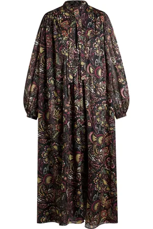 Etro Blommig sidenklänning