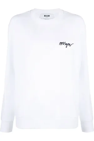 Msgm Sweatshirt med broderad logotyp