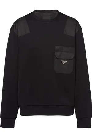 Prada Sweatshirt med trekantig logotyp