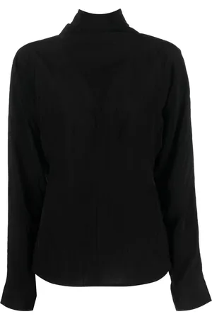 Rohe Blus med knytkrage