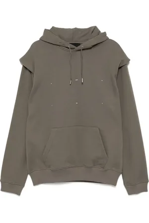 HELIOT EMIL Hoodie med logotyp
