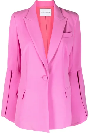 PRABAL GURUNG Enkelknäppt blazer med slits