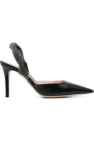 RODO Läderpumps med strass