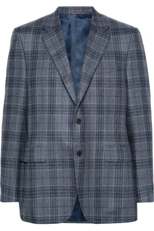 CANALI Rutig enkelknäppt blazer