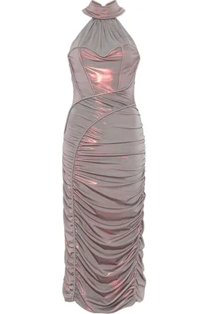 MITILIANE COUTURE Draperad midiklänning