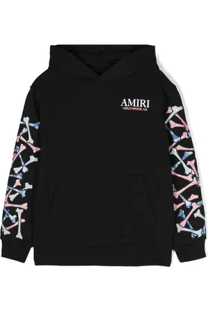 AMIRI Benmönstrad hoodie