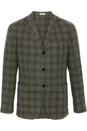 Boglioli Rutig enkelknäppt blazer