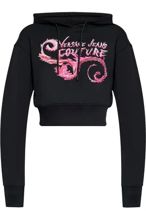 VERSACE Hoodie med logotyp