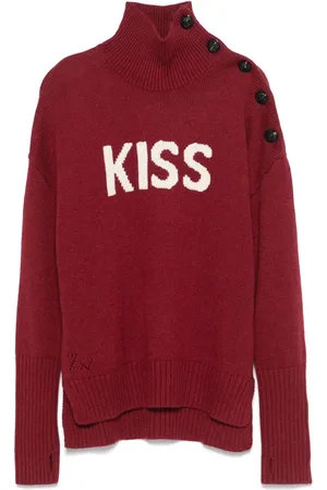 Zadig & Voltaire Intarsiastickad tröja med motiv