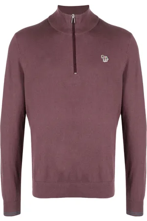 Paul Smith Big Pony sweatshirt med halv dragkedja