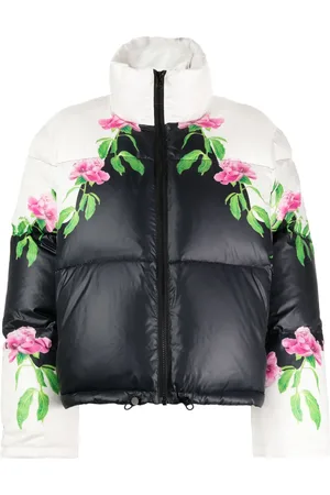 Cynthia Rowley Blommig puffjacka