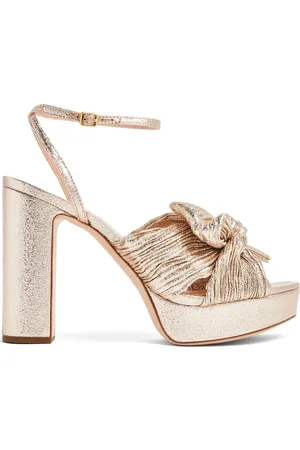 Loeffler Randall Natalia plisserade sandaler 115 mm