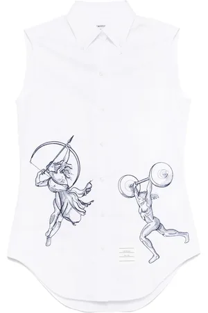 Thom Browne Skjorta med brodyr