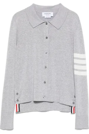 Thom Browne 4 Bar Stripes pikétröja i jersey