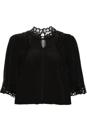Marant Etoile Enoha blus med engelsk brodyr