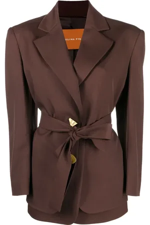 REJINA PYO Enkelknäppt blazer