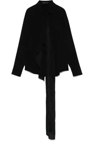 YOHJI YAMAMOTO Skjorta med draperad panel