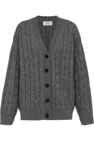 Prada Kabelstickad kashmirkofta