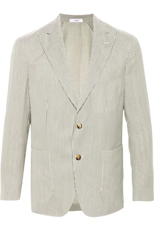 Boglioli Randig enkelknäppt blazer