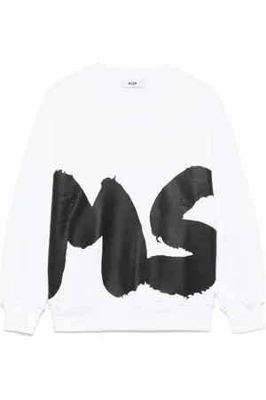 Msgm Sweatshirt med logotyp