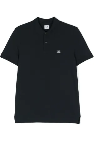 C.P. Company Pikétröja med logotypapplikation