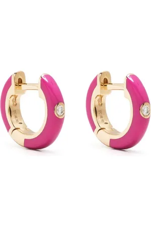 EF Collection örhängen i 14K gult guld med diamant