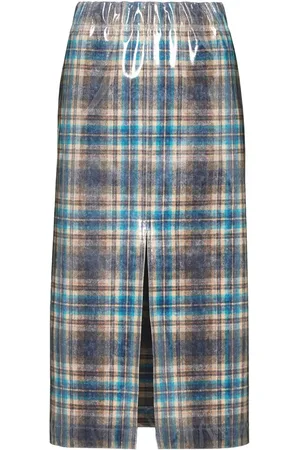 Maison Margiela X Pendleton rutig kjol