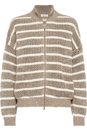 Brunello Cucinelli Randig kofta