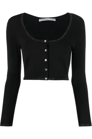 Alexander Wang Kort kofta med logotypkant