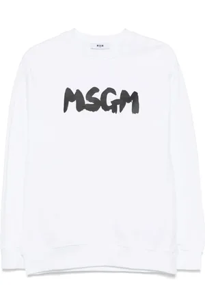 Msgm Sweatshirt med logotyp