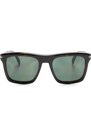 DB EYEWEAR BY DAVID BECKHAM Sköldpaddsmönstrade fyrkantiga solglasögon