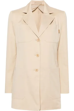 Max Mara Enkelknäppt blazer med trubbigt slag