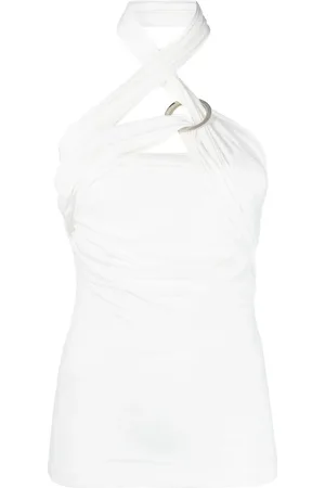 The Attico Draperad topp med halterneck