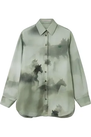 Stella McCartney Skjorta med hästtryck