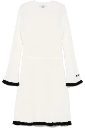 Msgm Ribbstickad klänning